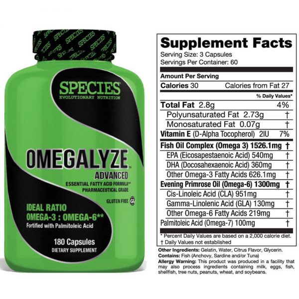 Species Nutrition Omegalyze™ Advanced (Omega 3, 6) Essential Fatty Acids