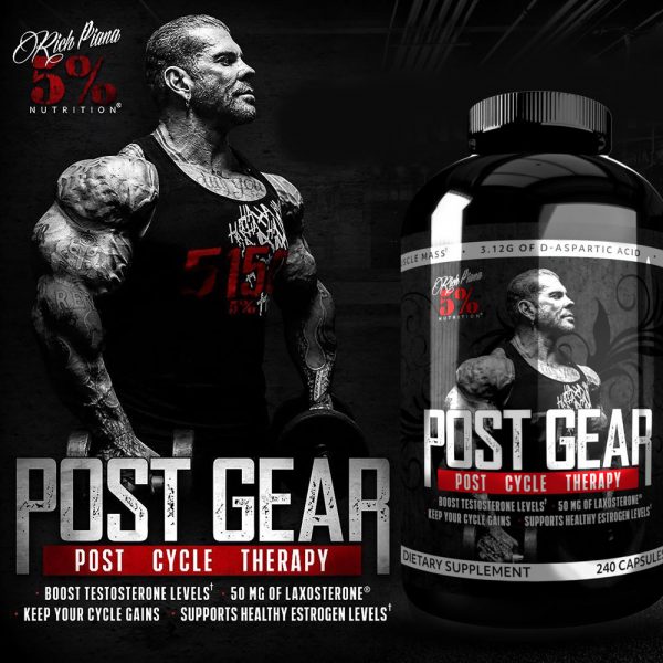 rich piana 5 percent nutrition post gear support pct post cycle therapy advert