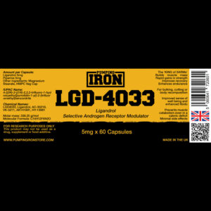 Pumping Iron LGD-4033 (Ligandrol) 5mg x 60 Capsules